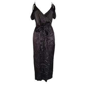 Bardot black silky viscose sweetheart neckline dress size 6